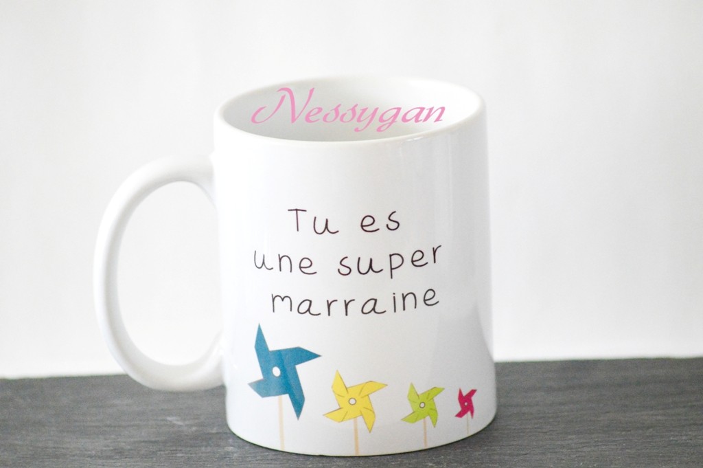 Mug Super marraine personnalisé