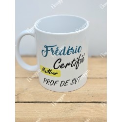 Mug personnalisé certifié meilleur prof