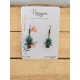 Boucles d'oreilles sapin de Noël