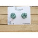 Boucles d'oreilles noeud rose ou vert d'eau