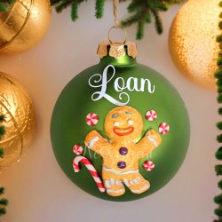 Boule de Noël en verre Ti biscuit