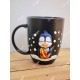 Mug en grès pingouin de Noël