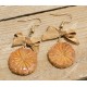 Boucles d'oreilles galette des rois