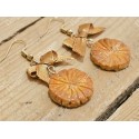 Boucles d'oreilles galette des rois