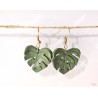 Boucles d'oreilles Monstera Deliciosa