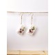 Boucles d'oreilles enveloppe fleurie